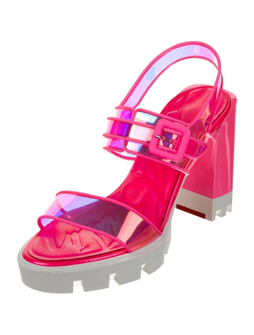 Christian Louboutin Leather Slingback Sandals