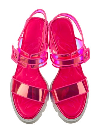 Christian Louboutin Leather Slingback Sandals