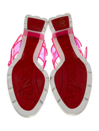 Christian Louboutin Leather Slingback Sandals