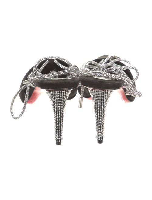 Christian Louboutin Suede Colorblock Pattern T-Strap Pumps