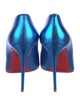 Christian Louboutin Leather Scalloped Accent Pumps