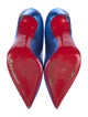 Christian Louboutin Leather Scalloped Accent Pumps