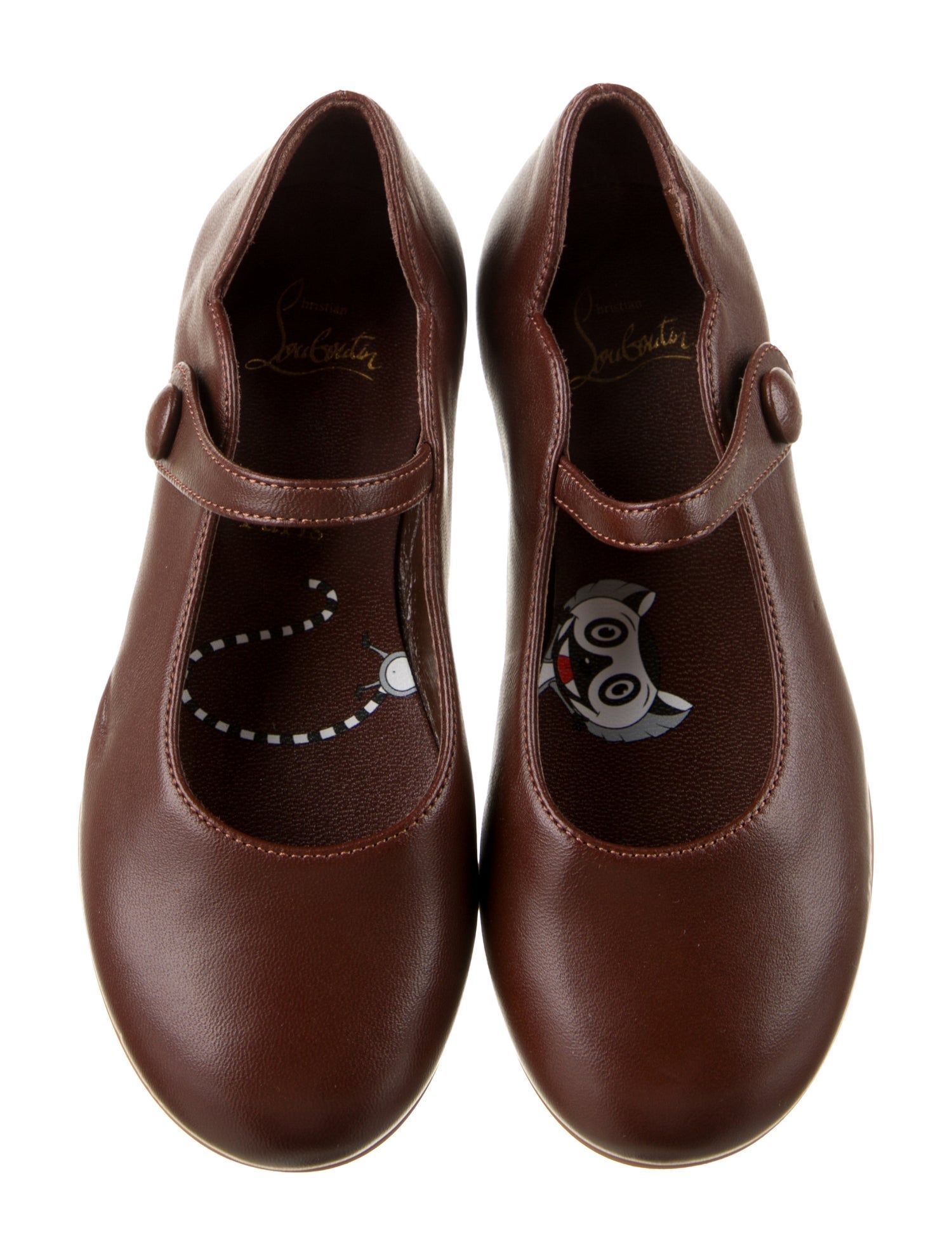 Christian Louboutin Girls' Leather Ballet Flats