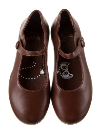 Christian Louboutin Girls' Leather Ballet Flats