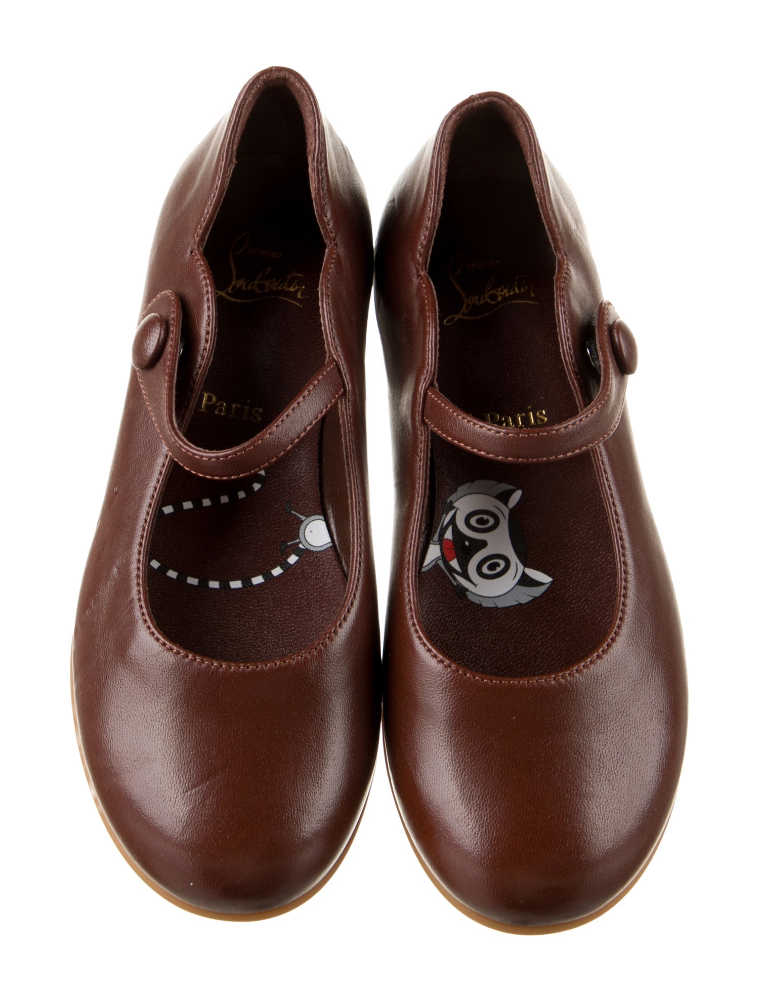 Christian Louboutin Girls' Leather Ballet Flats