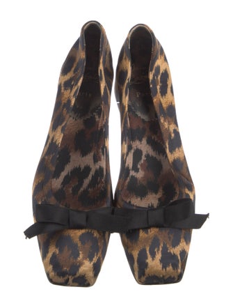Christian Louboutin Satin Printed Pumps