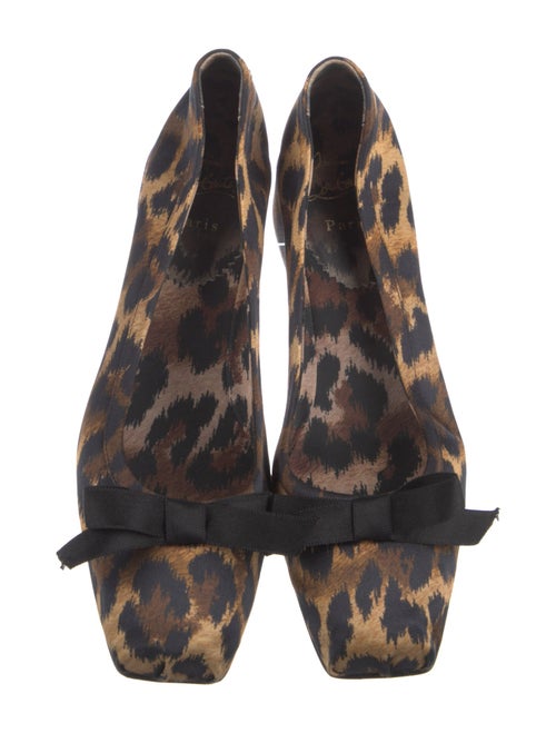 Christian Louboutin Satin Printed Pumps