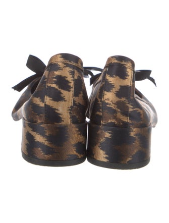 Christian Louboutin Satin Printed Pumps