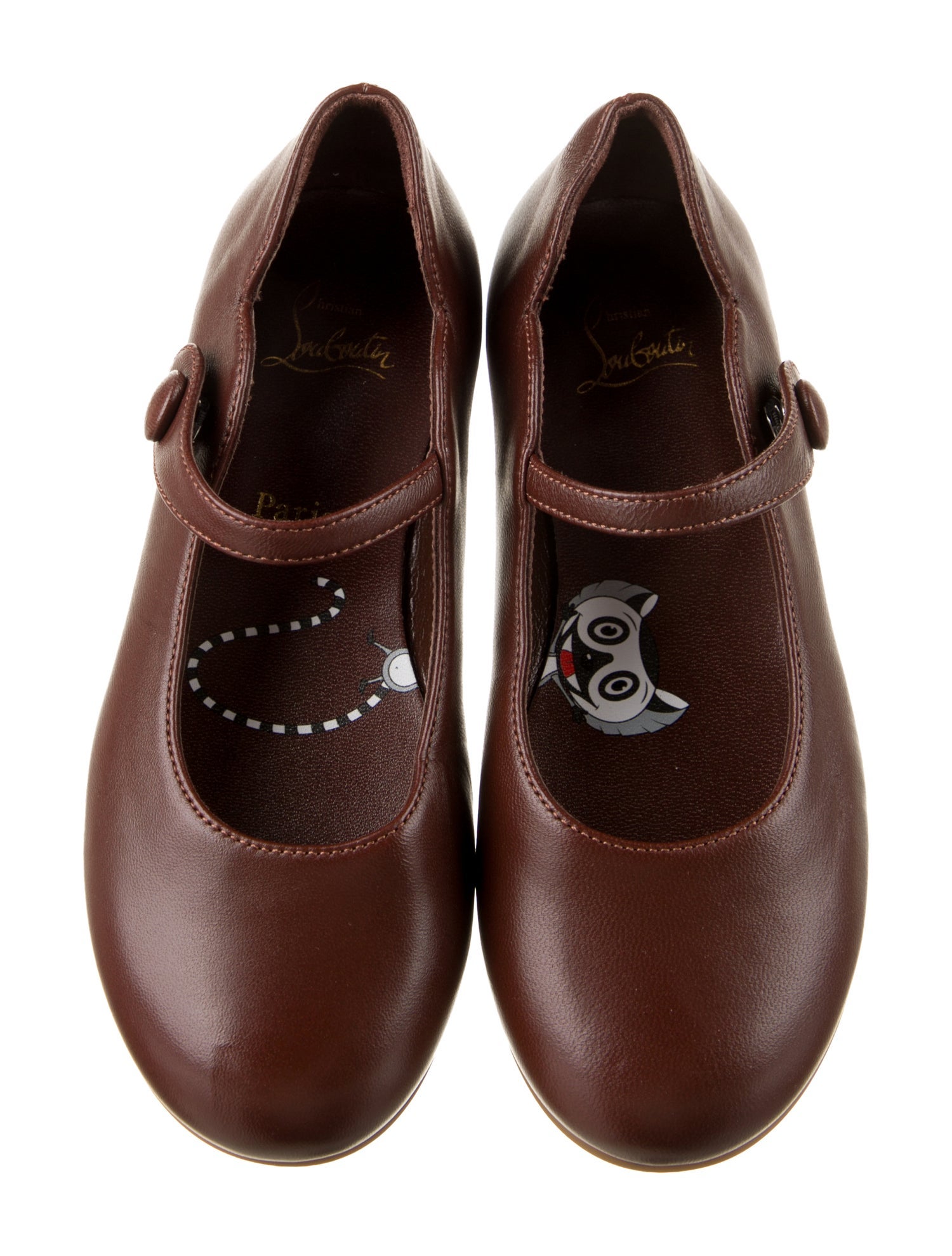 Christian Louboutin Girls' Leather Ballet Flats