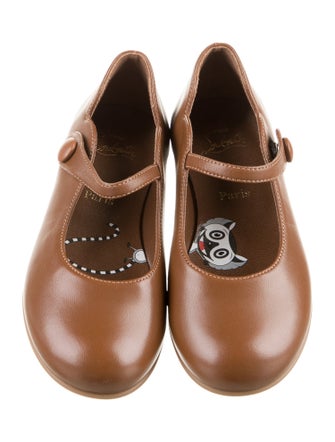 Christian Louboutin Girls' Leather Ballet Flats