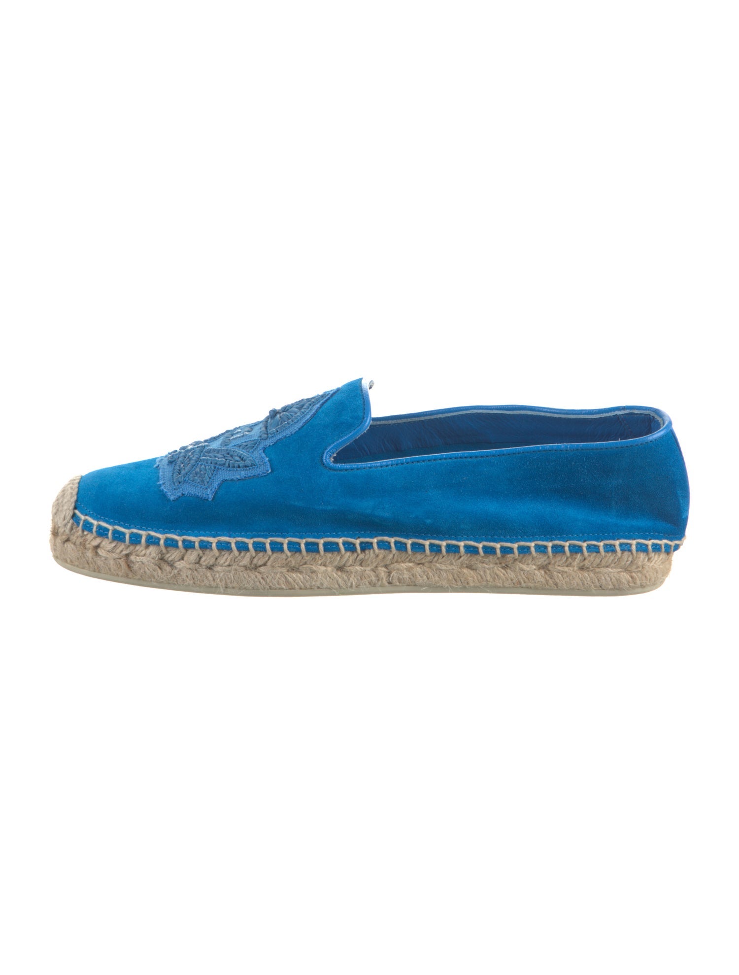 Christian Louboutin Jute Embroidered Accent Espadrilles