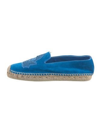 Christian Louboutin Jute Embroidered Accent Espadrilles