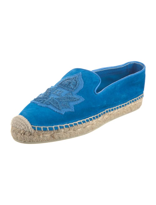 Christian Louboutin Jute Embroidered Accent Espadrilles