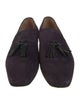 Christian Louboutin Suede Tassel Accents Loafers