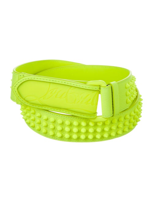 Christian Louboutin Leather Studded Accents Belt