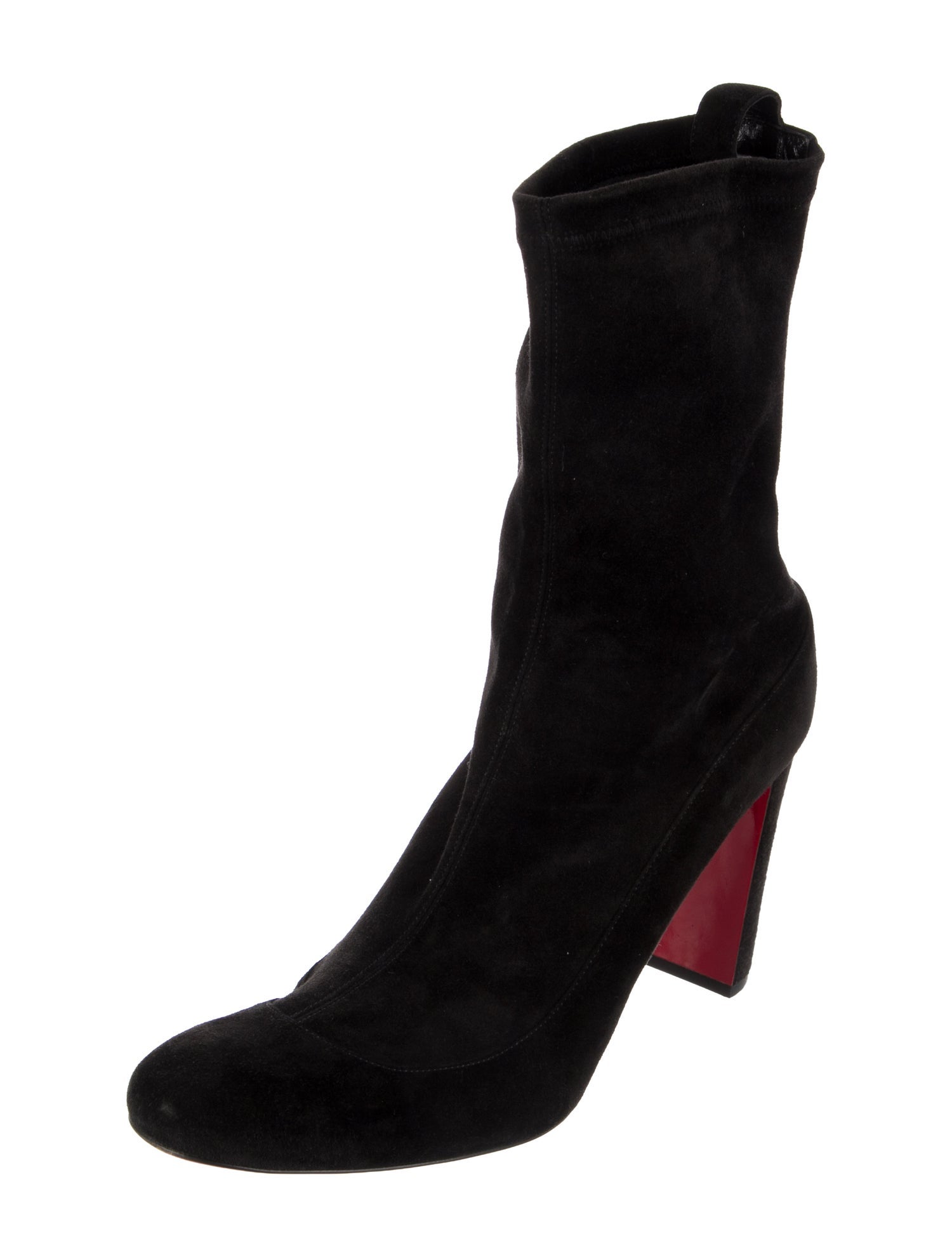 Christian Louboutin Suede Sock Boots