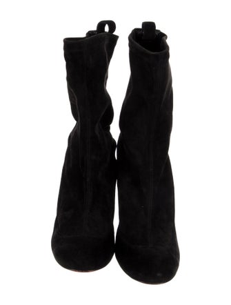 Christian Louboutin Suede Sock Boots