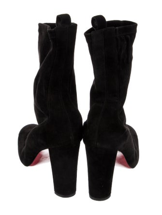 Christian Louboutin Suede Sock Boots