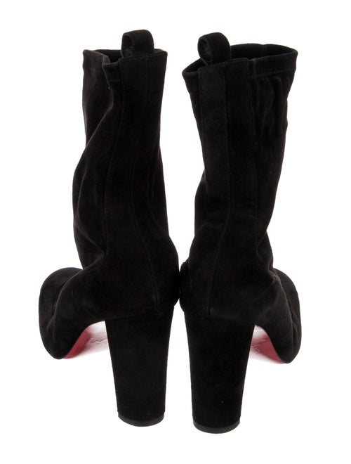 Christian Louboutin Suede Sock Boots