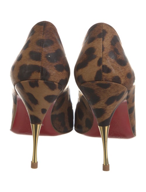 Christian Louboutin Leather Animal Print Pumps