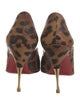 Christian Louboutin Leather Animal Print Pumps