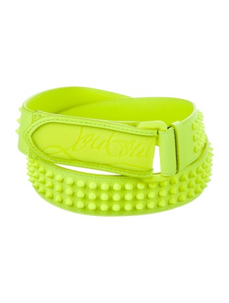 Christian Louboutin Leather Studded Accents Belt