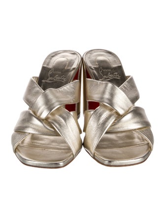 Christian Louboutin Leather Slides