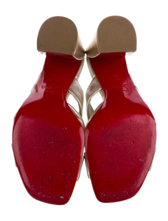 Christian Louboutin Leather Slides