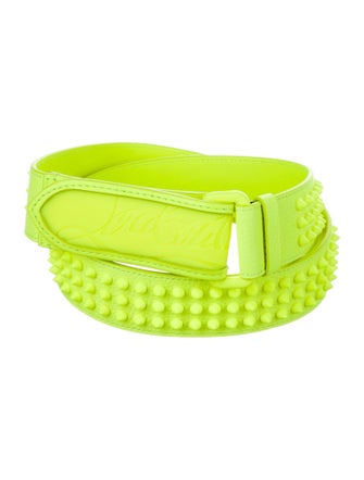 Christian Louboutin Leather Studded Accents Belt