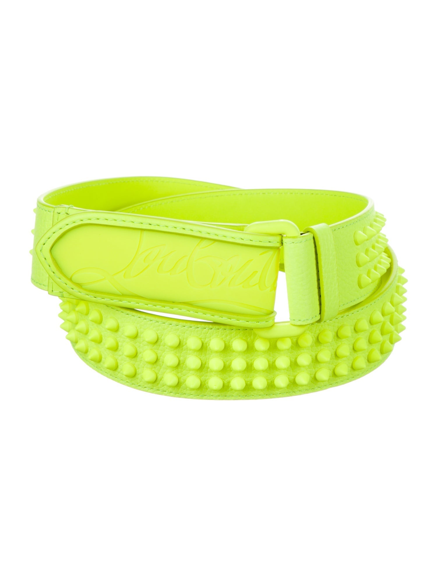 Christian Louboutin Leather Studded Accents Belt