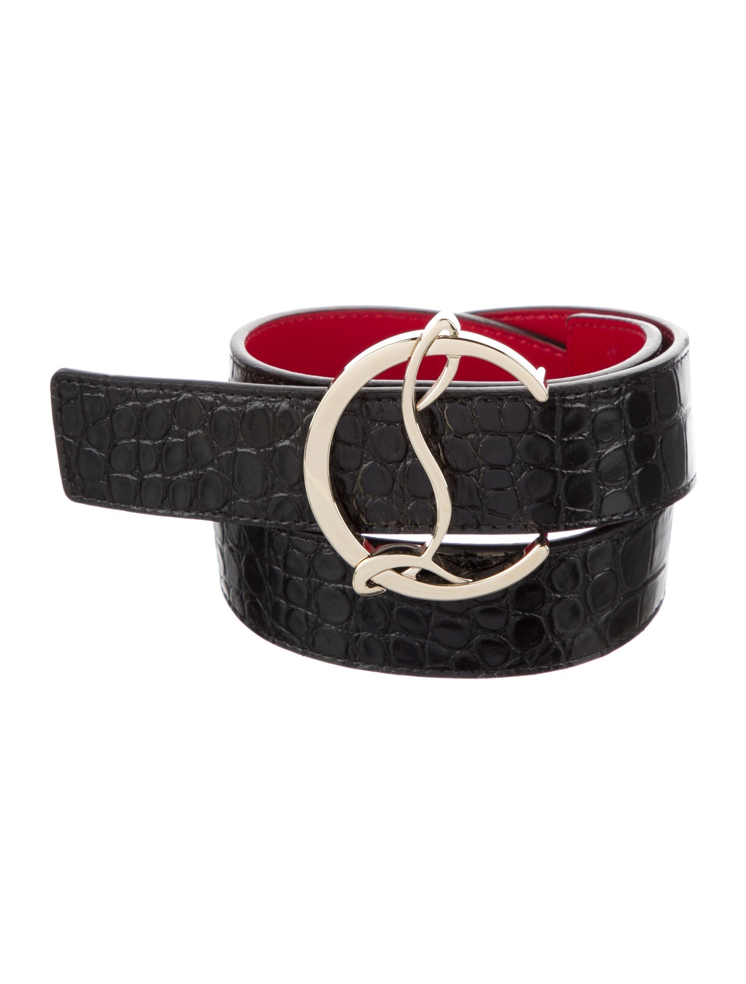 Christian Louboutin Crocodile Belt
