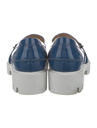 Christian Louboutin Patent Leather Colorblock Pattern Pumps