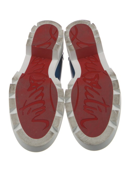 Christian Louboutin Patent Leather Colorblock Pattern Pumps