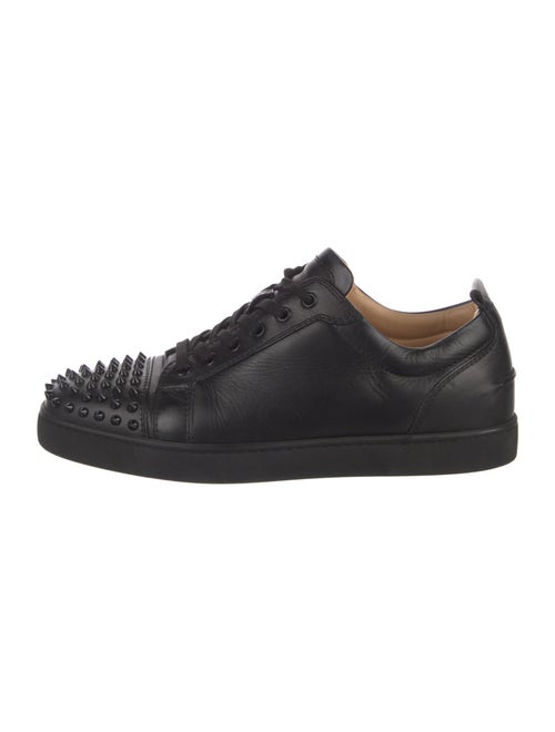 Christian Louboutin Spike Accents Leather Sneakers
