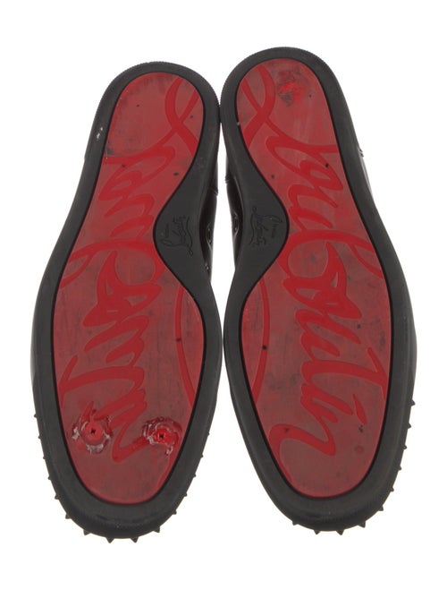 Christian Louboutin Spike Accents Leather Sneakers