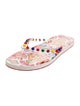 Christian Louboutin Spike Accents PVC Flip Flops