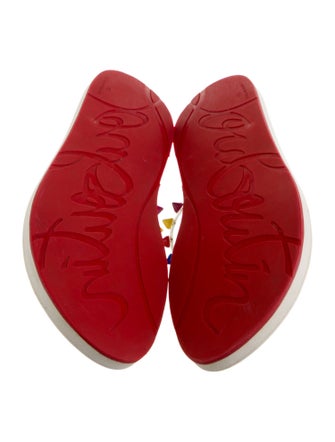 Christian Louboutin Spike Accents PVC Flip Flops