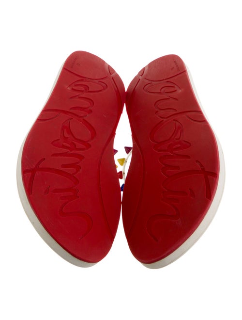 Christian Louboutin Spike Accents PVC Flip Flops