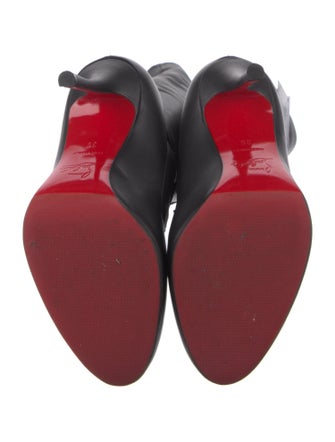 Christian Louboutin Leather Lace-Up Boots