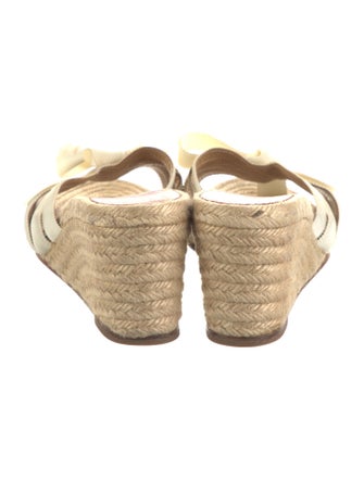 Christian Louboutin Jute Bow Accents Espadrilles