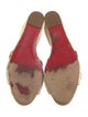Christian Louboutin Jute Bow Accents Espadrilles