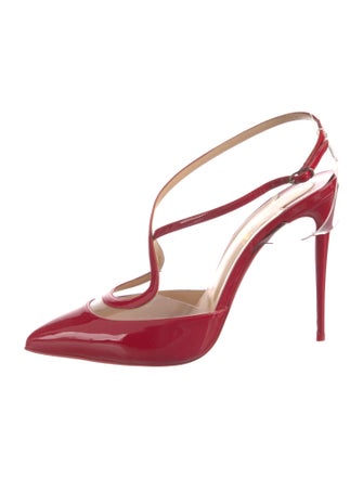 Christian Louboutin Patent Leather T-Strap Pumps