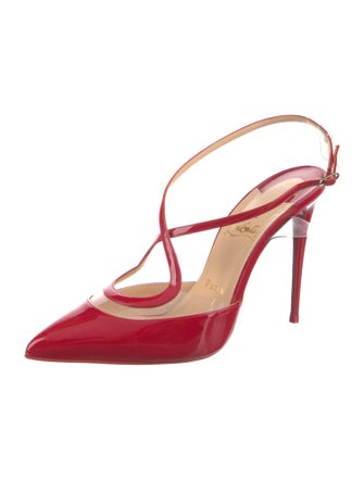 Christian Louboutin Patent Leather T-Strap Pumps