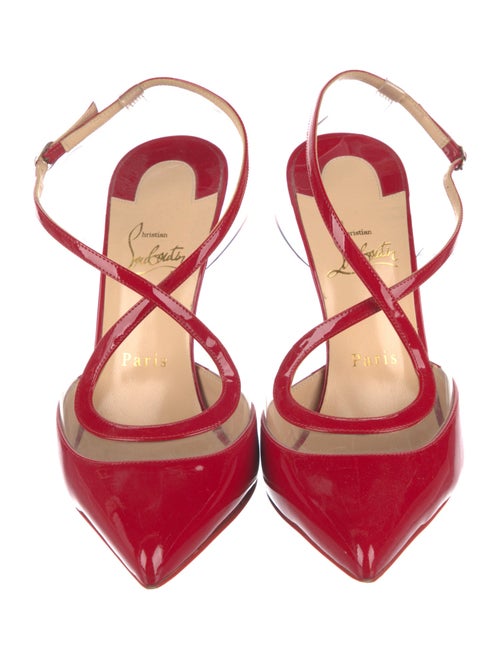Christian Louboutin Patent Leather T-Strap Pumps