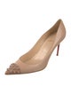 Christian Louboutin Spike Accents Leather Pumps
