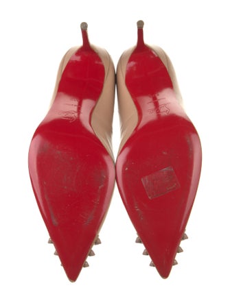 Christian Louboutin Spike Accents Leather Pumps