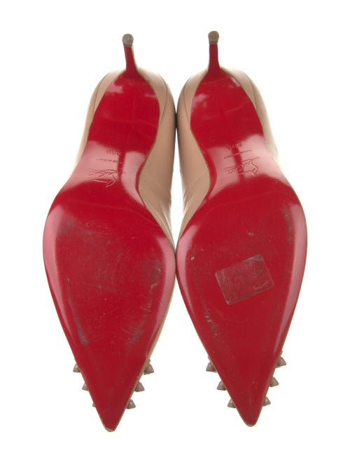 Christian Louboutin Spike Accents Leather Pumps