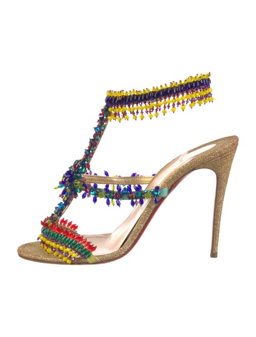 Christian Louboutin Glitter Patterned Sandals