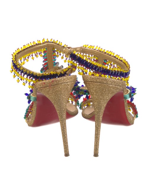 Christian Louboutin Glitter Patterned Sandals