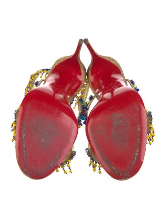 Christian Louboutin Glitter Patterned Sandals